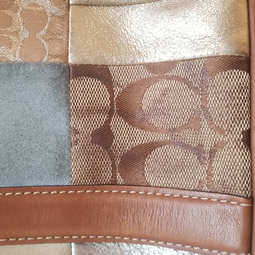 Coach Patchwork Tote Shoulder Bag 10001 - Picture 7 of 11